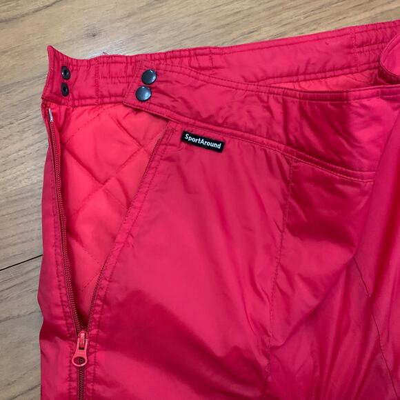 Vintage Red Sport Around Insulated Ski Pants Men Size XL - Picture 3 of 15